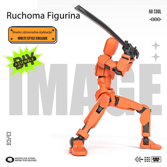 🦸‍♂️ 【Ruchome stawy】 Niesamowita Figurka DIY 【Magnetyczne stopy】 🦸‍♀️