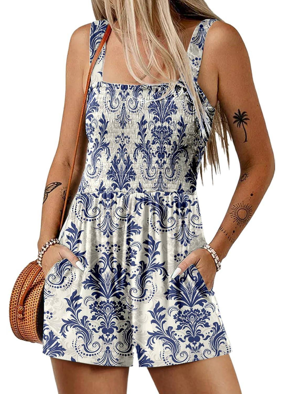 💃Letnia koszulka damska z kwadratowym dekoltem, bez rękawów, luźna, casualowa, krótka ramoneska✨