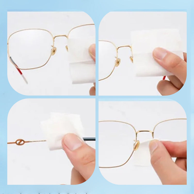 Chusteczki do czyszczenia soczewek okularowych zapobiegające parowaniu