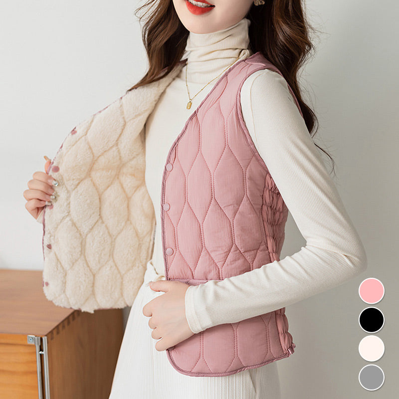 Wygodna kamizelka z guzikami