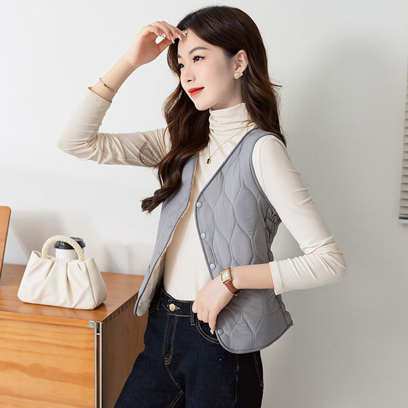 Wygodna kamizelka z guzikami