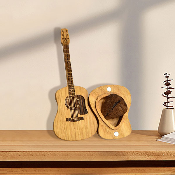 (🔥GORĄCA WYPRZEDAŻ 50% ZNIŻKI) Drewniane pudełko na kostki do gitary akustycznej🎸