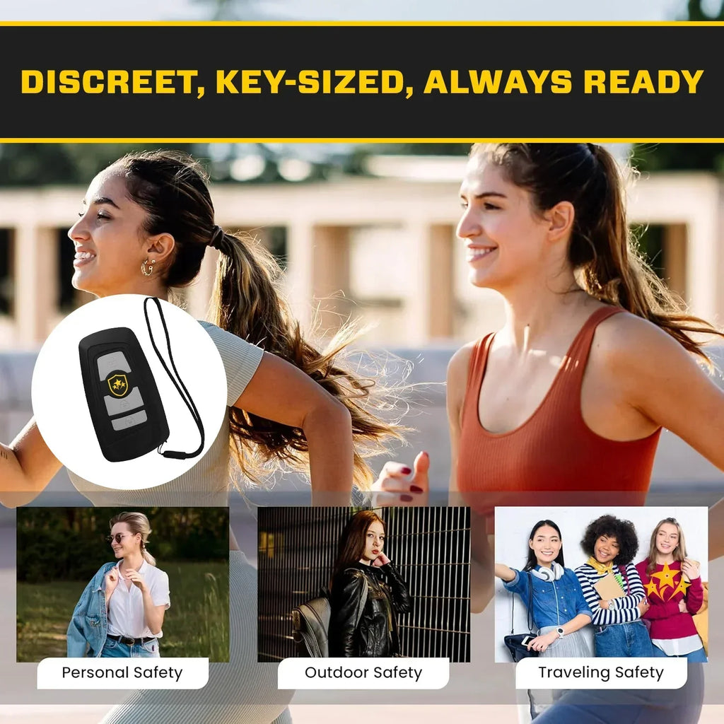 🔥 2025 Alarm Bezpieczeństwa Zniżka 50% ⚡️ 3 w 1 - Stun, Migające Światło i Alarm w Breloku do Kluczy Samochodowych 🛡️