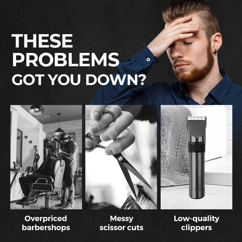 💇‍♂️Zestaw profesjonalnych elektrycznych maszynek do strzyżenia włosów z cyfrowym wyświetlaczem do użytku