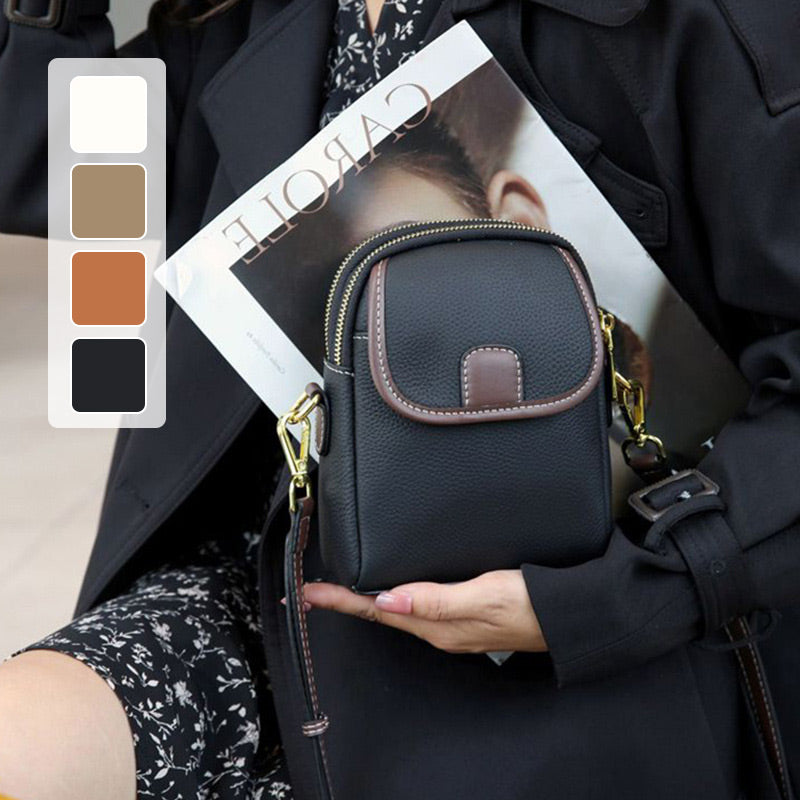 ✨Klasyczna damska torebka crossbody z podwójnym zamkiem błyskawicznym