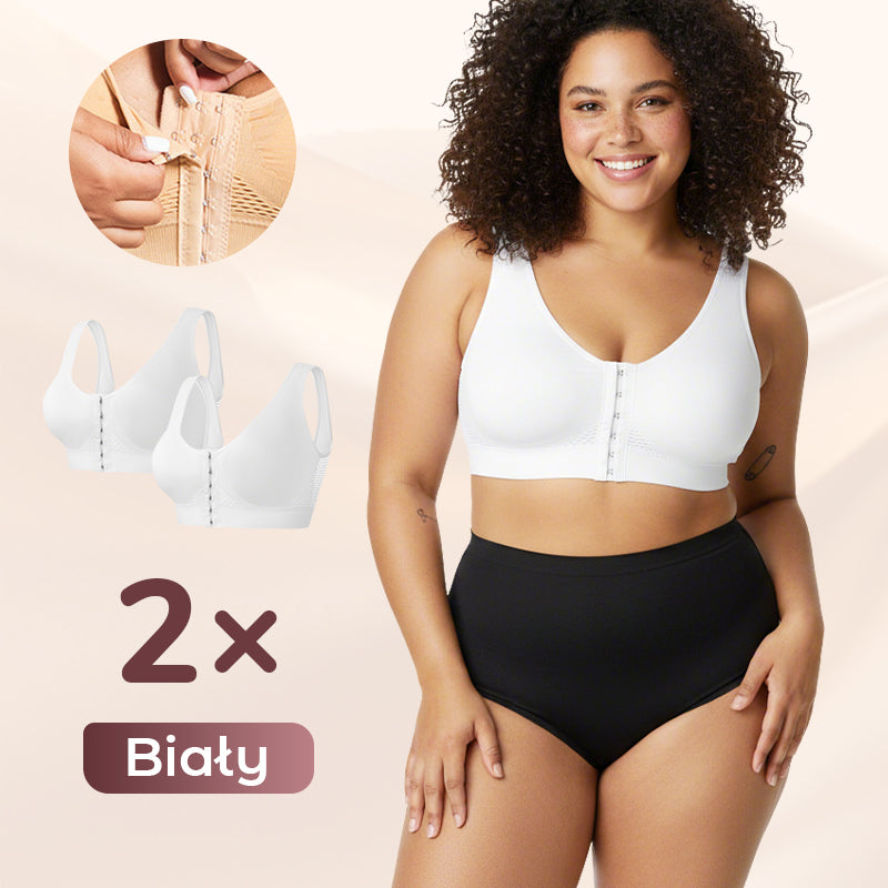 🔥【1+1 gratis】Biustonosz damski bez fiszbin z zapięciem z przodu💁‍♀️