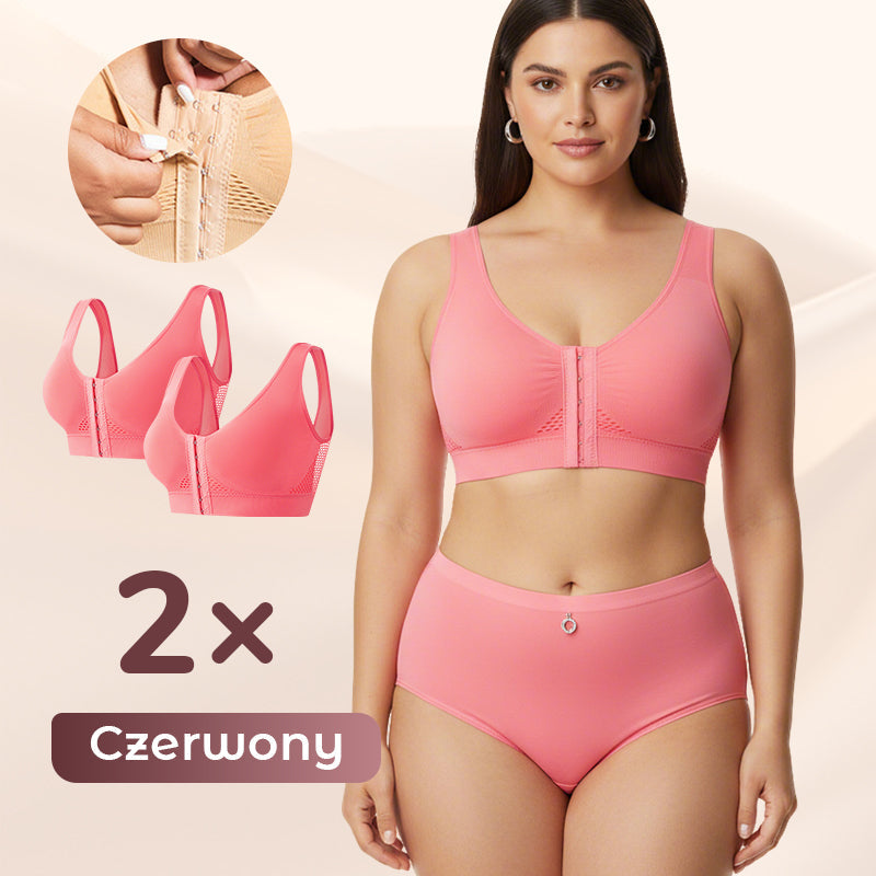🔥【1+1 gratis】Biustonosz damski bez fiszbin z zapięciem z przodu💁‍♀️