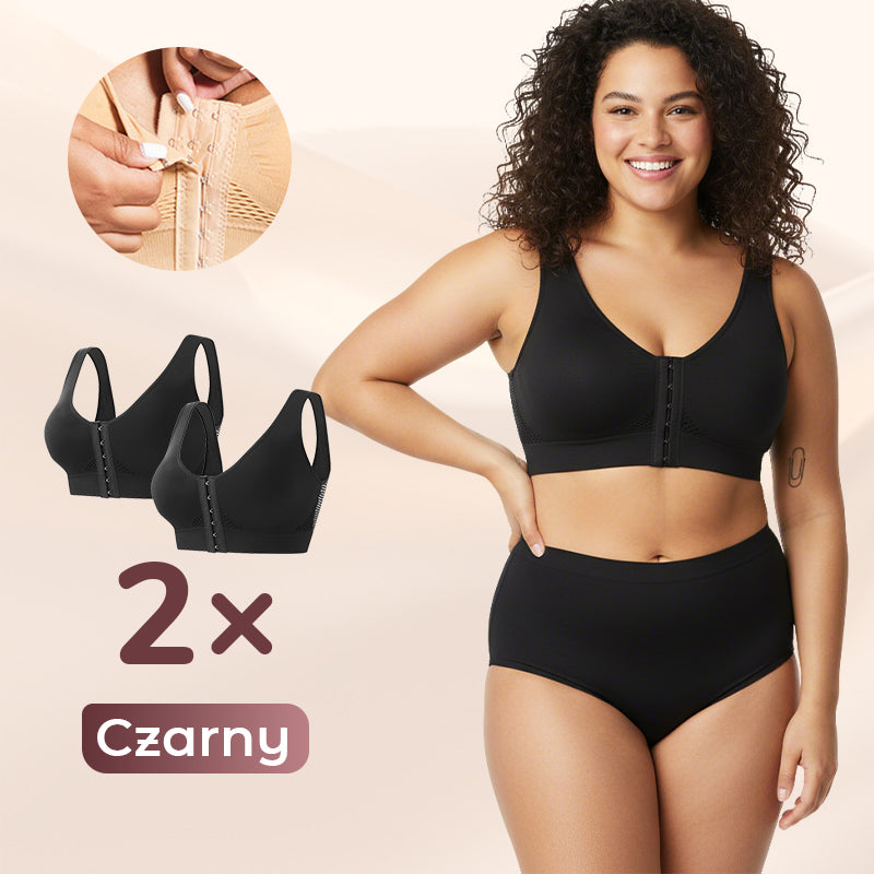 🔥【1+1 gratis】Biustonosz damski bez fiszbin z zapięciem z przodu💁‍♀️