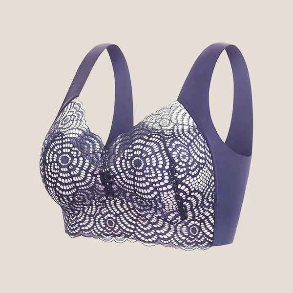 🔥👙Biustonosz bezszwowy z koronką Ultimate Lift Stretch – pełny kształt (3 szt.)