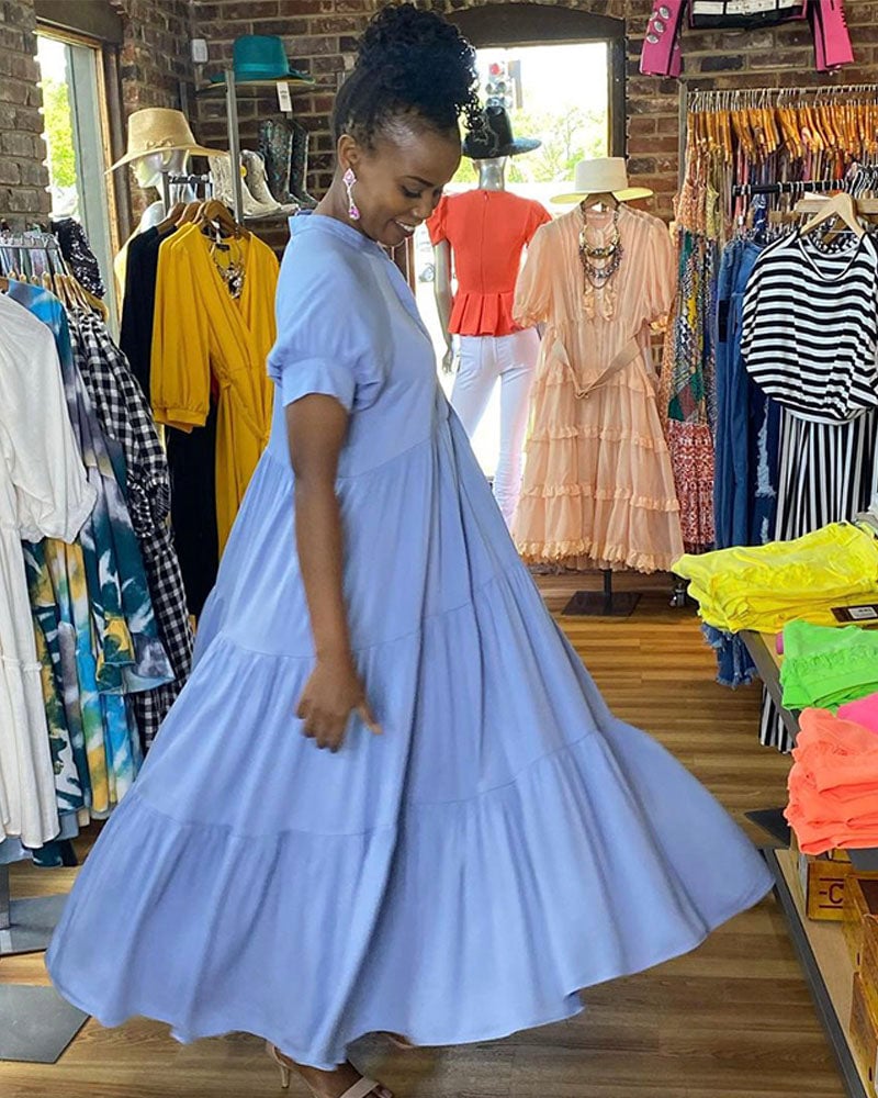 💕 Gorąca wyprzedaż 49% ZNIŻKI🌷 Wiązana sukienka midi💃