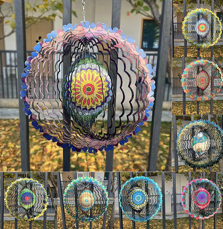 ✨Gorąca wyprzedaż 2025🍃3D Kolorowa mandala wiatru