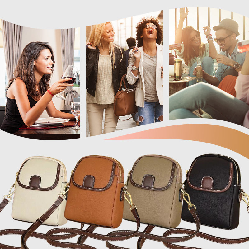 ✨Klasyczna damska torebka crossbody z podwójnym zamkiem błyskawicznym