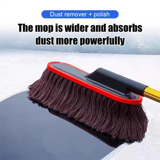 🔥GORĄCA WYPRZEDAŻ🔥Ściereczka do samochodu z wysuwaną teleskopową rączką🚗