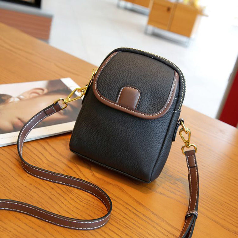 ✨Klasyczna damska torebka crossbody z podwójnym zamkiem błyskawicznym