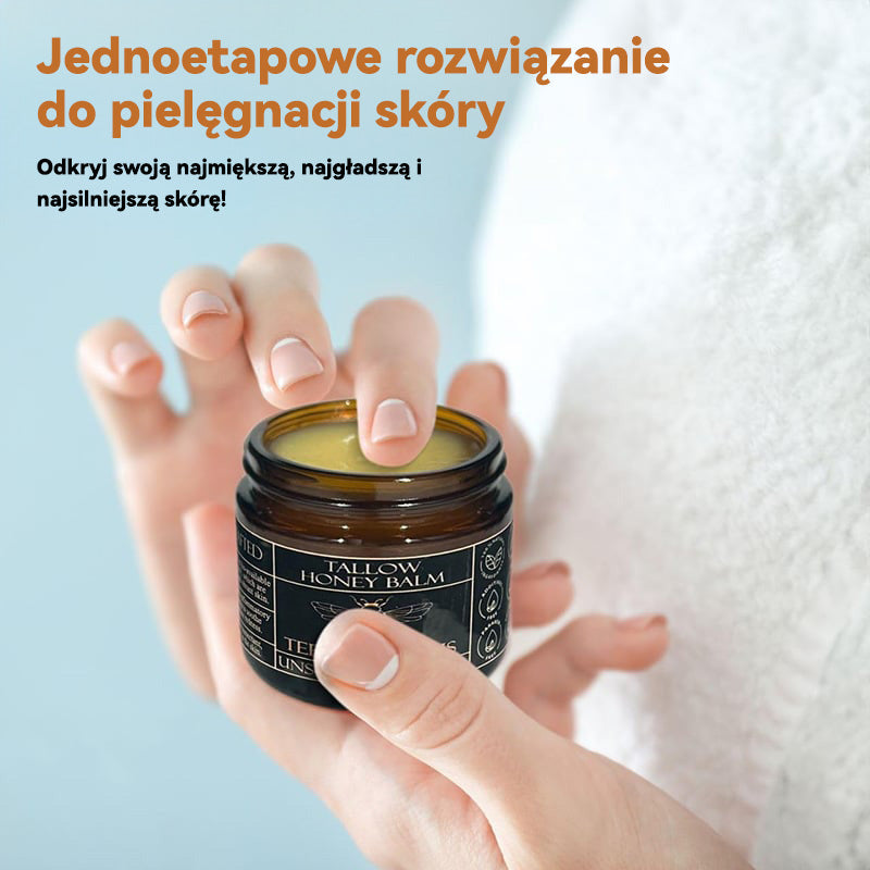 🍃 Wiosenna Wyprzedaż Pielęgnacji Skóry -49% OFF! ✨ Balsam z Tłuszczu Wołowego i Miodu – ręcznie robiony, w 100% naturalny krem nawilżający!