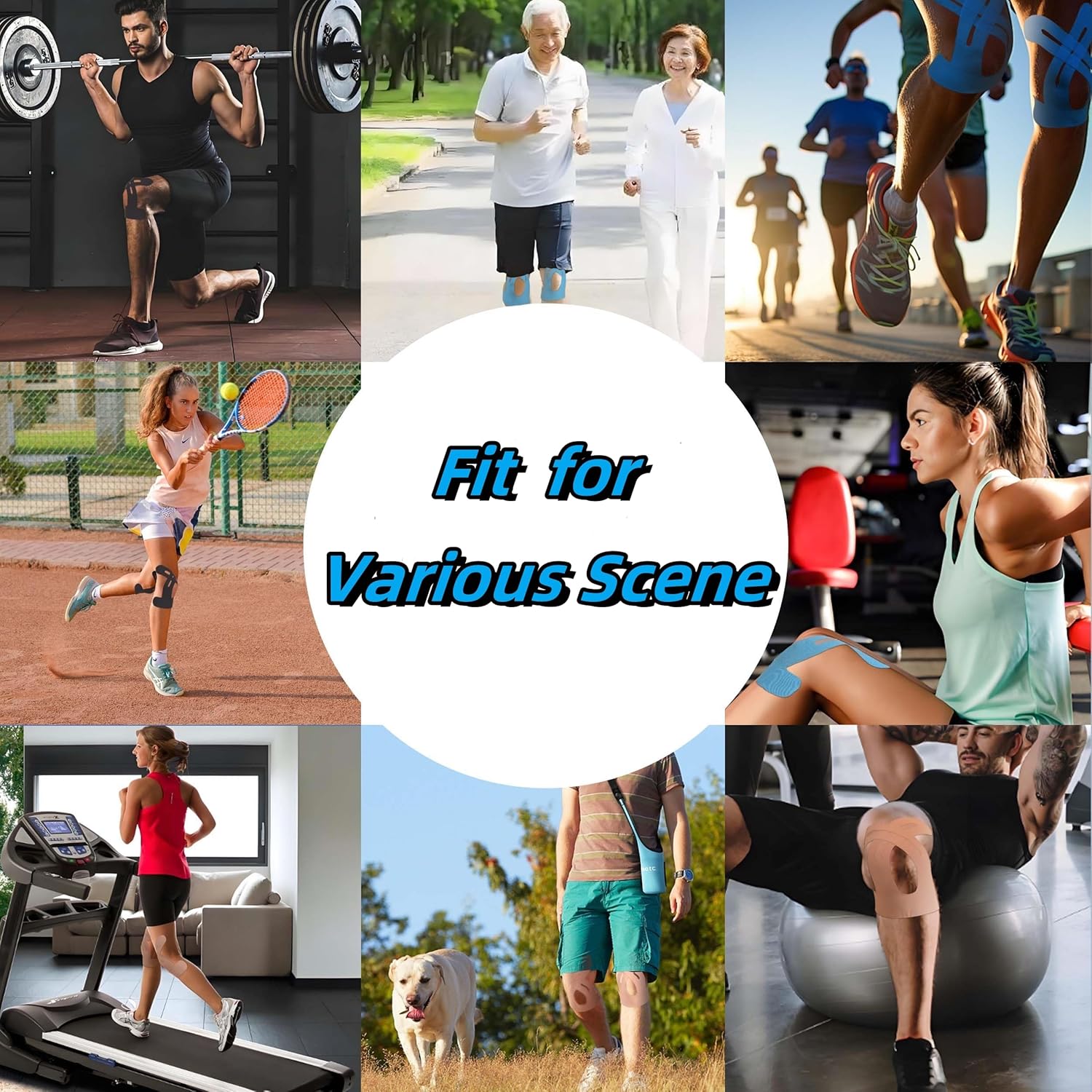 ✨️Ograniczona czasowo letnia wyprzedaż 🎁 Wstępnie przycięta taśma kinezjologiczna na kolana