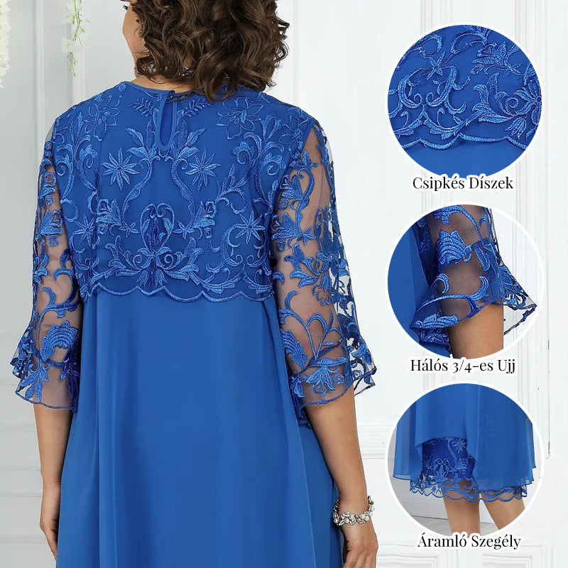 🌸 Oddychająca elegancka koronkowa sukienka warstwowa