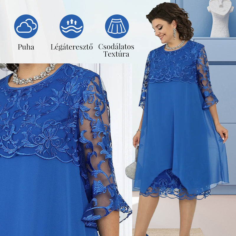 🌸 Oddychająca elegancka koronkowa sukienka warstwowa