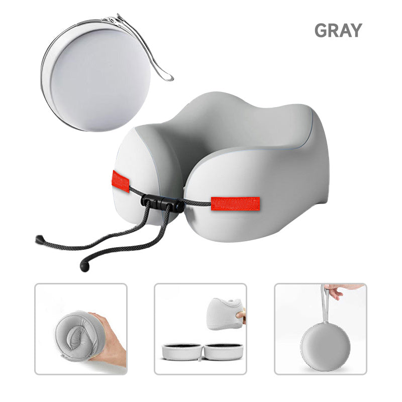 🔥💤Poduszka podróżna na szyję z pianki memory w kształcie litery U