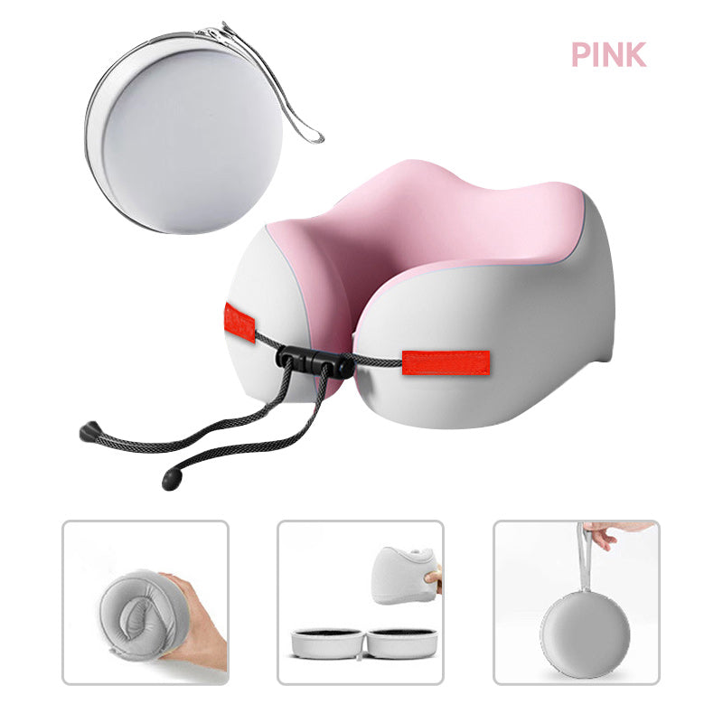 🔥💤Poduszka podróżna na szyję z pianki memory w kształcie litery U