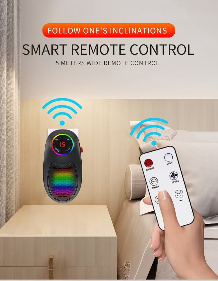 💥Przenośny grzejnik Easylife Plug-in Go –