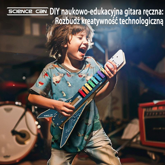 🔬【Naukowa】🎸【Edukacyjna】Gitara Elektryczna DIY【Rozwijająca】【Muzyczna】【Kreatywna】🎸