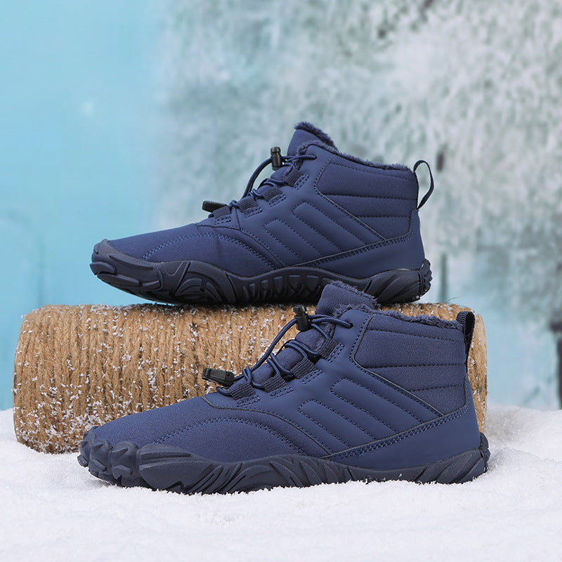 Ciepłe, antypoślizgowe, wodoodporne buty zimowe na gołe stopy (unisex)