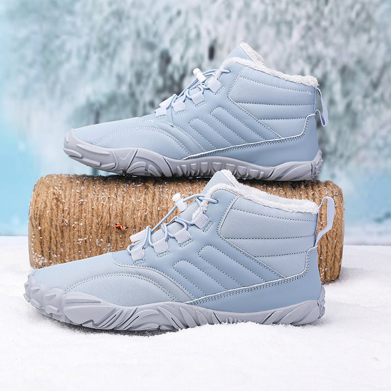 Ciepłe, antypoślizgowe, wodoodporne buty zimowe na gołe stopy (unisex)