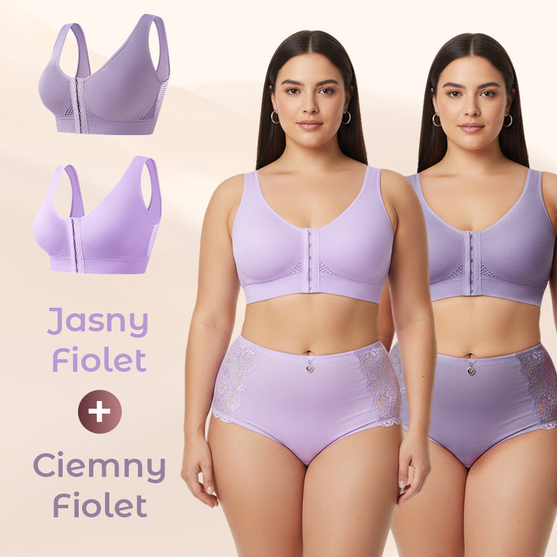 🔥【1+1 gratis】Biustonosz damski bez fiszbin z zapięciem z przodu💁‍♀️