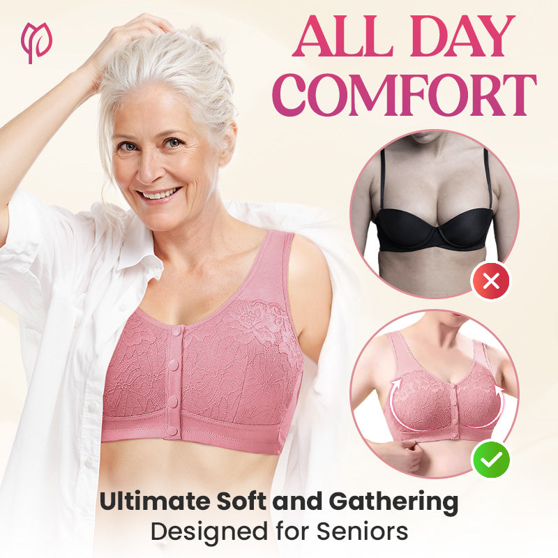 💝Komfortowy biustonosz z cienkim zapięciem z przodu