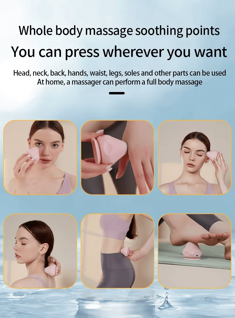 👍Piłka do automasażu punktów spustowych z podstawą ssącą