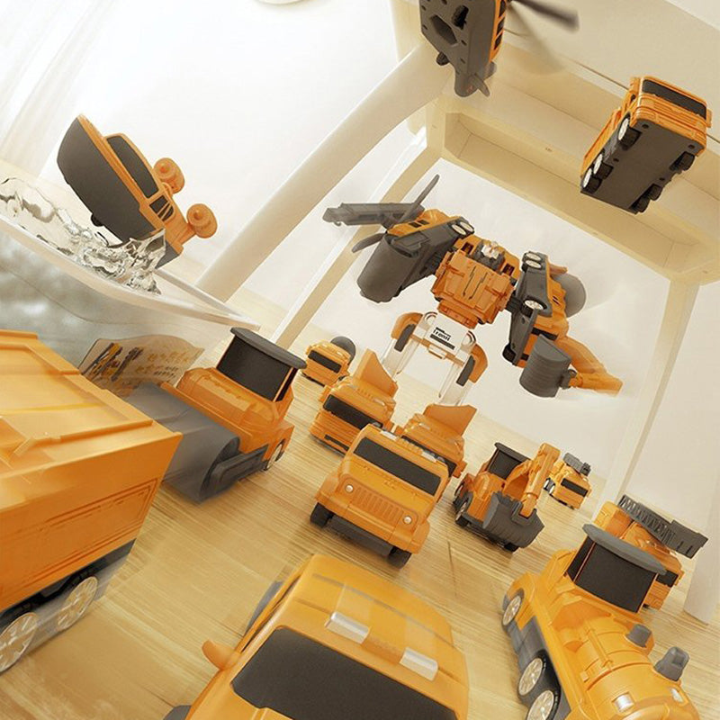 ✨🚜Klocki konstrukcyjne dla dzieci - Pojazd inżynieryjny Robot transformatorowy