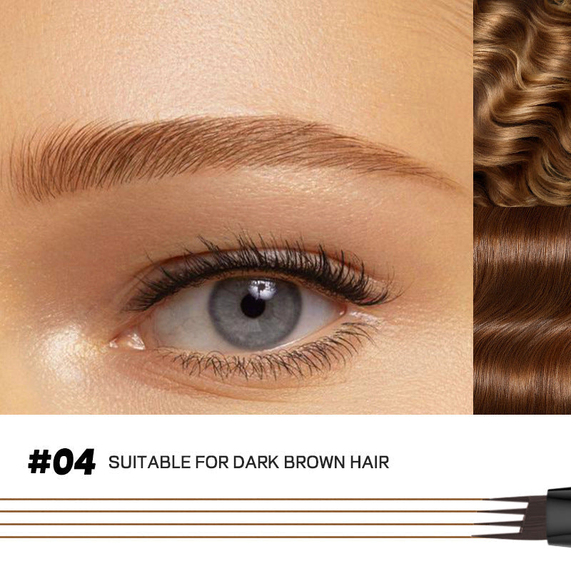 4-punktowy precyzyjny pisak do brwi dla naturalnego wyglądu