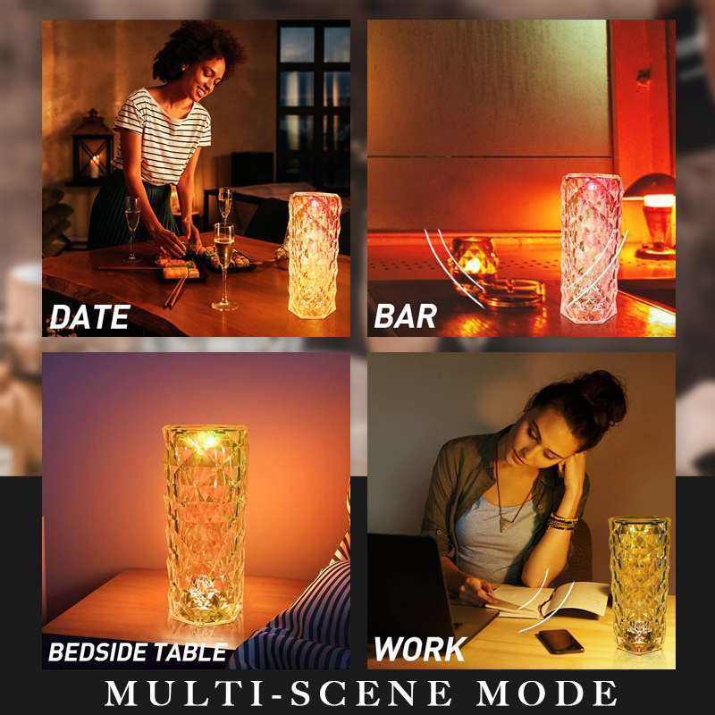 🎁Wyprzedaż 49% OFF💥✨Dotykowa kryształowa lampa Rose Control🌹