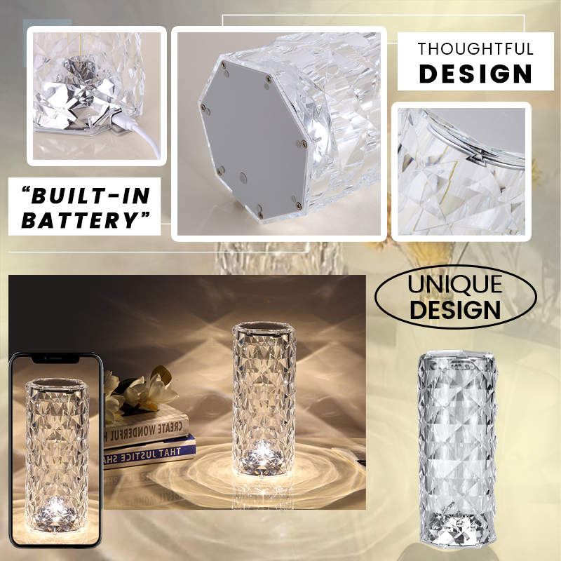 🎁Wyprzedaż 49% OFF💥✨Dotykowa kryształowa lampa Rose Control🌹