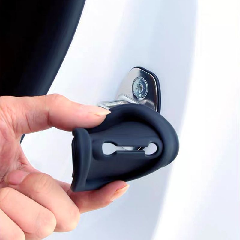🔥Pożegnaj się z hałasem!🔥 Silikonowa osłona zamka drzwi samochodowych - podkładka dźwiękochłonna🚘
