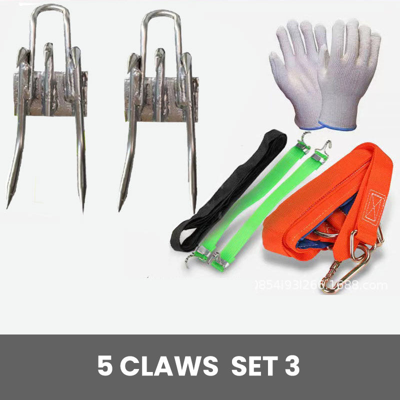 🔥Outdoor Tree-Climbing Anti-Slip Cat Claw Shoes Set