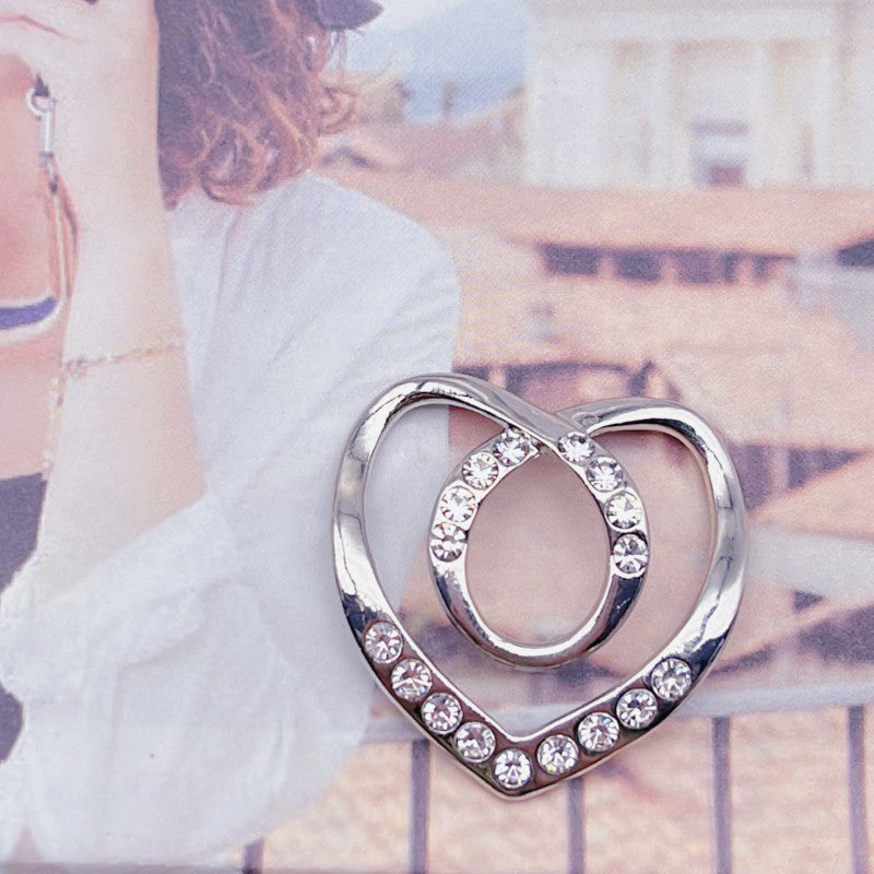 Fashion Silk Scarf  Brooch Buckle