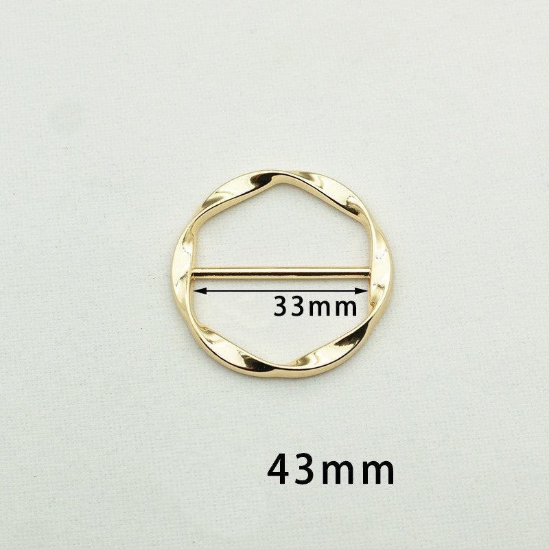 Fashion Silk Scarf  Brooch Buckle