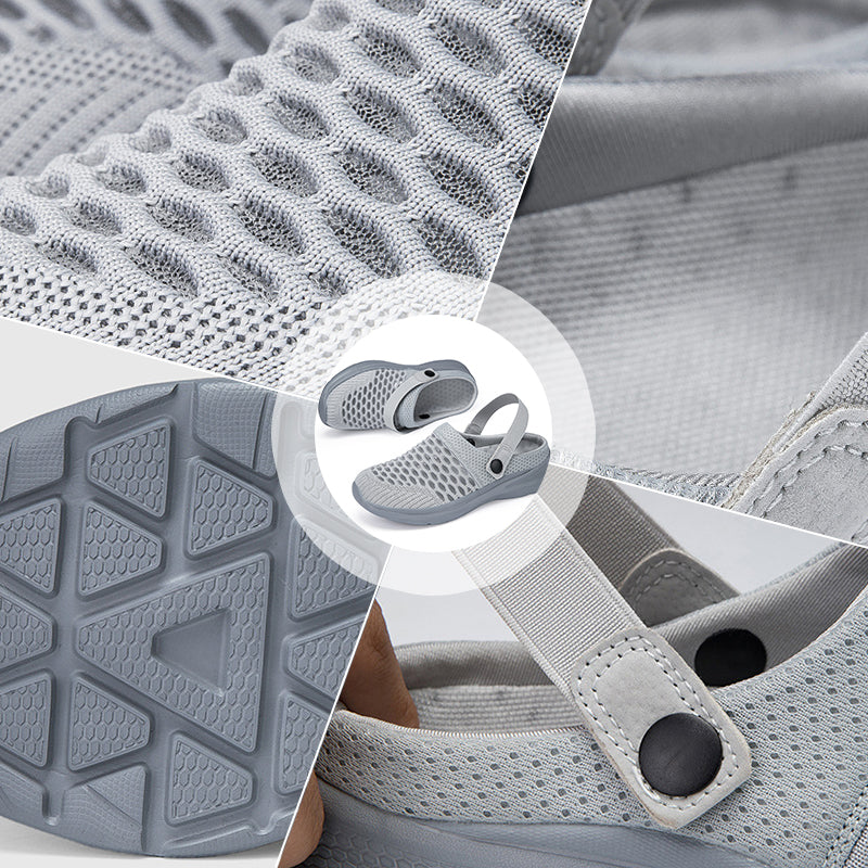 Modne siateczkowe, oddychające sandały wsuwane