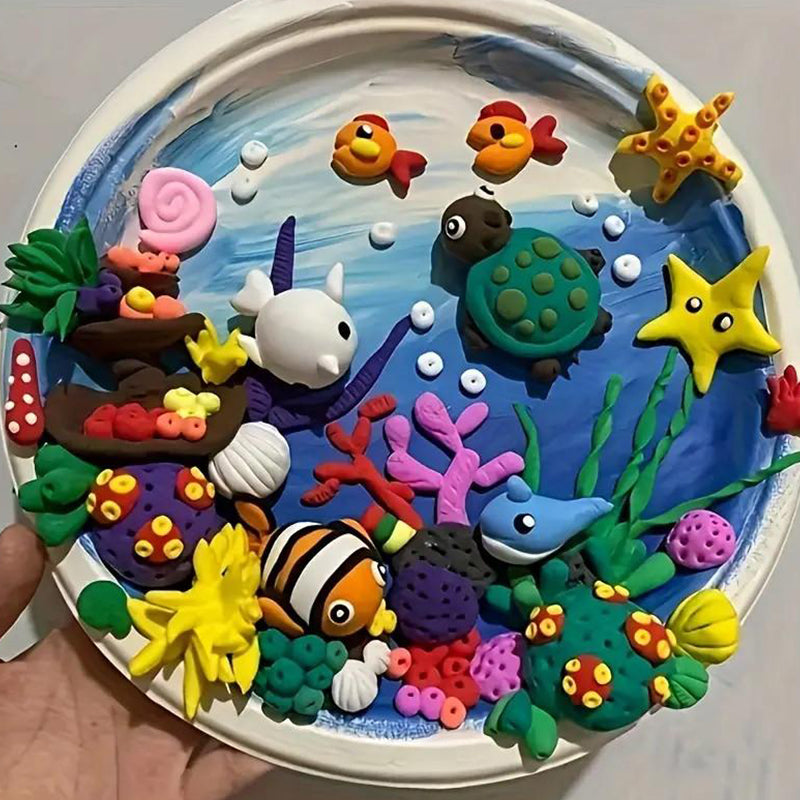 🎁 PROMOCJA OSTATNIEGO DNIA - 50% ZNIŻKI🎁 Zestaw 24/36 kolorowych glinek suszonych powietrzem