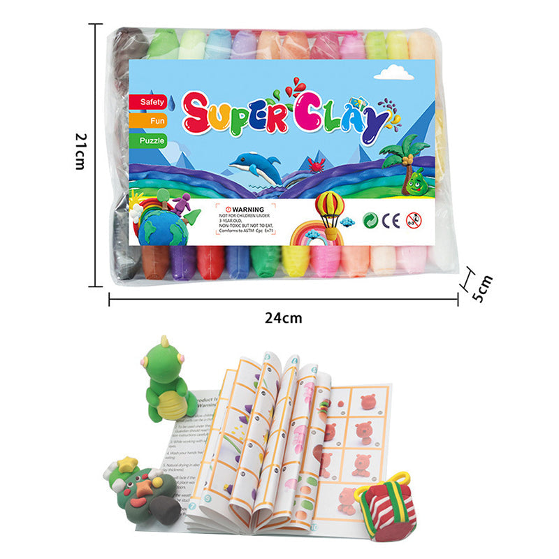 🎁 PROMOCJA OSTATNIEGO DNIA - 50% ZNIŻKI🎁 Zestaw 24/36 kolorowych glinek suszonych powietrzem