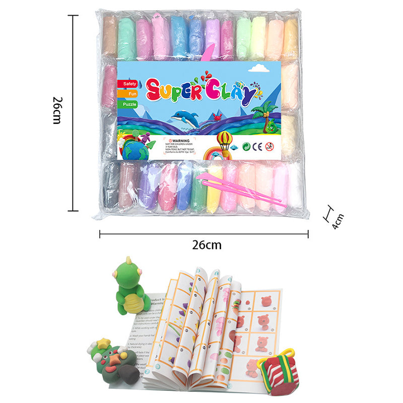 🎁 PROMOCJA OSTATNIEGO DNIA - 50% ZNIŻKI🎁 Zestaw 24/36 kolorowych glinek suszonych powietrzem