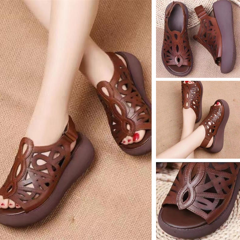 👡Damskie casualowe sandały vintage z wycięciami