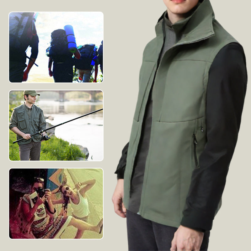 🔥NOWA GORĄCA WYPRZEDAŻ💥Wygodna męska kamizelka szybkoschnąca z kieszeniami