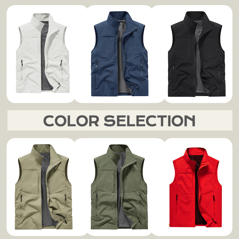 🔥NOWA GORĄCA WYPRZEDAŻ💥Wygodna męska kamizelka szybkoschnąca z kieszeniami