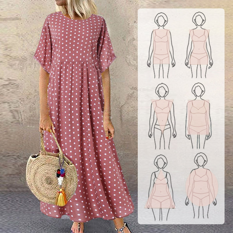 🔥Damska sukienka z nadrukiem w kropki