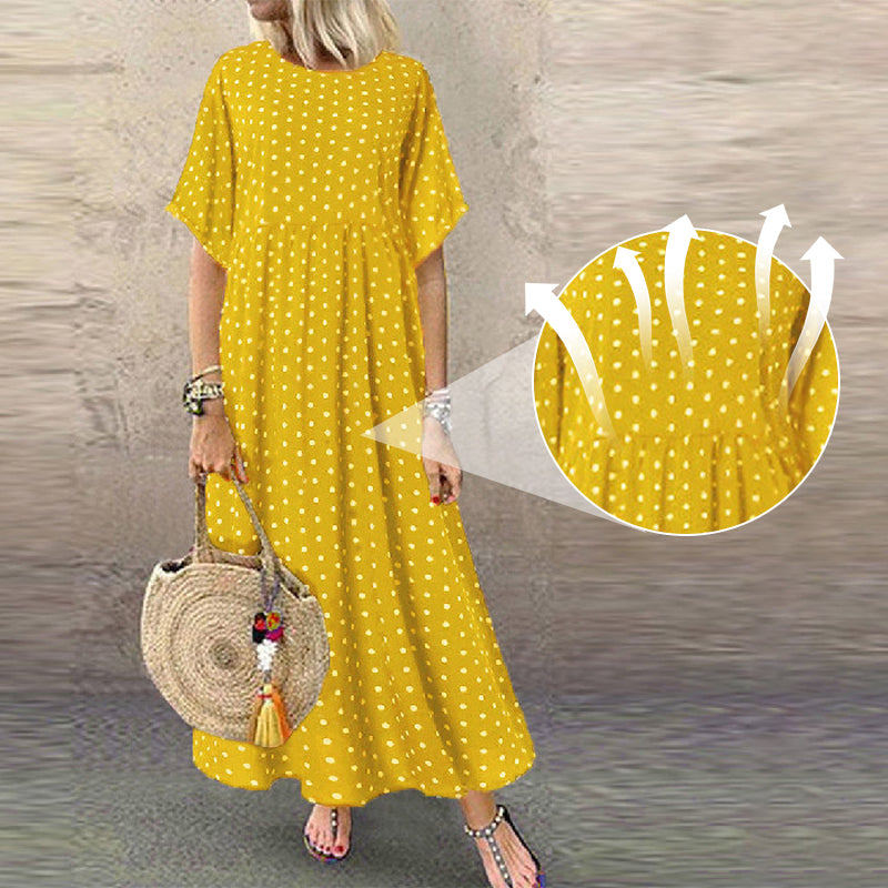 🔥Damska sukienka z nadrukiem w kropki