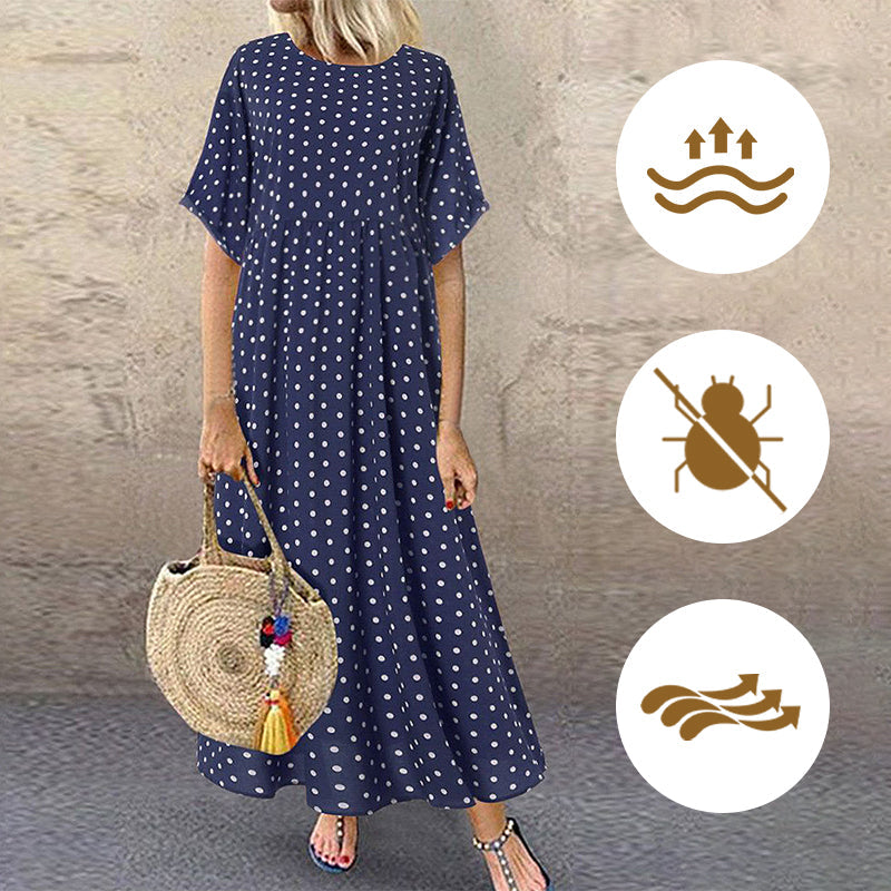 🔥Damska sukienka z nadrukiem w kropki