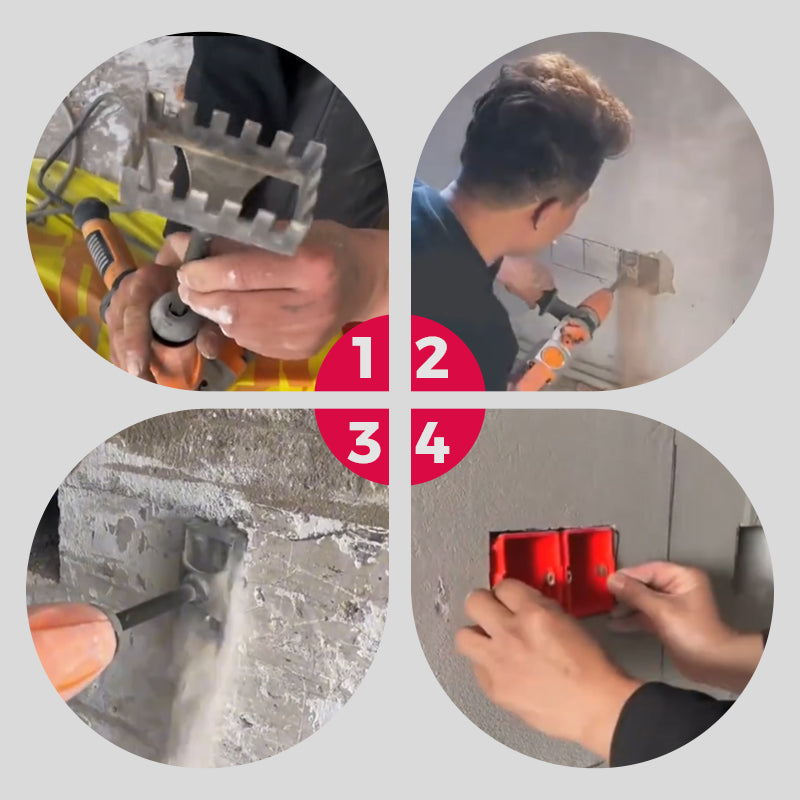 Narzędzie do szybkiego wycinania kwadratowych otworów-do puszek i skrzynek elektrycznych